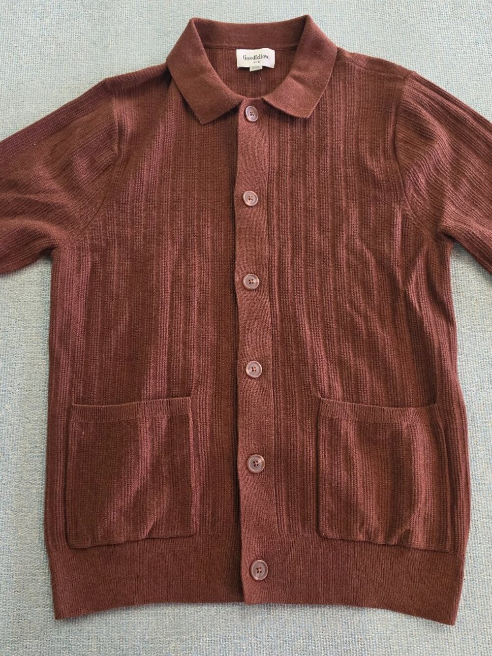 NWT Goodfellow & Co Brown Button-up Sweater Cardigan